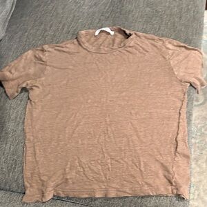 SAMSOE Light Brown Short Sleeve Tee